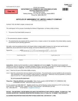 Free Hawaii Llc 3 Template
